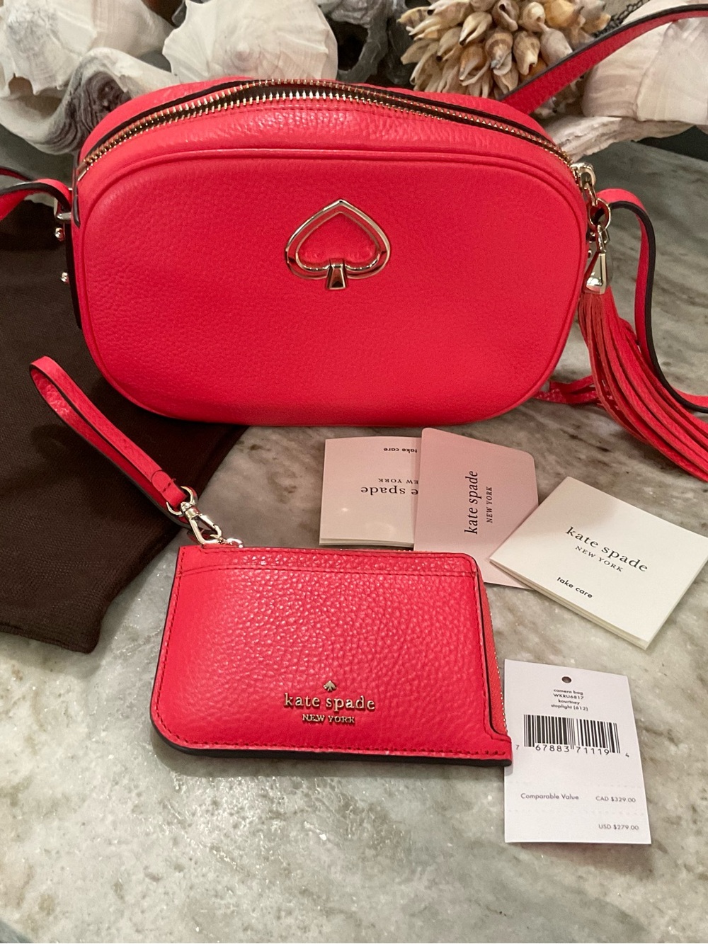 kate spade Kourtney Camera Bag and Wallet in Stoplight